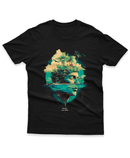 Camiseta Manga Curta Unisex Frase No Man is an Island