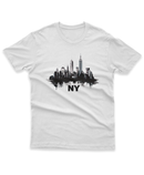 Camiseta Manga Curta Unisex City Skyline NY