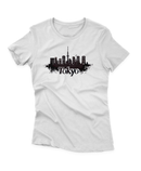 Camiseta Manga Curta Feminina City Skyline Tokyo