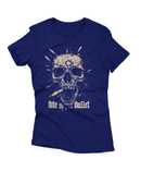 Camiseta Manga Curta Feminina Frase Bite the Bullet