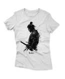 Camiseta Manga Curta Feminina Silhueta Samurai Bushido 1