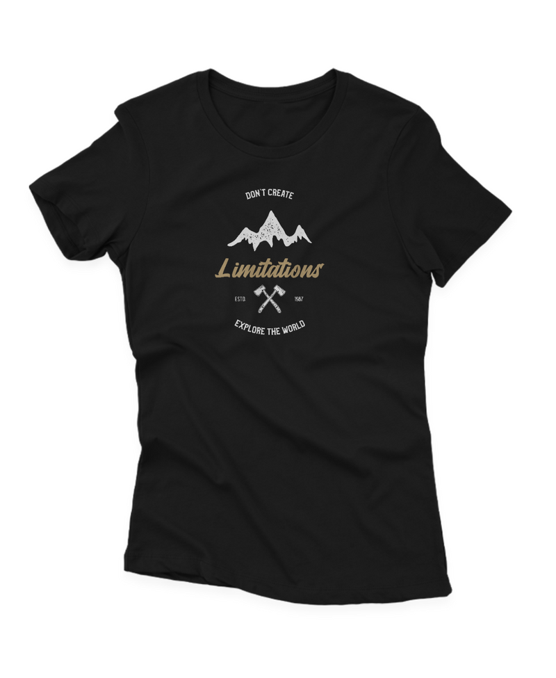 Camiseta Manga Curta Feminina Don't Create Limitations