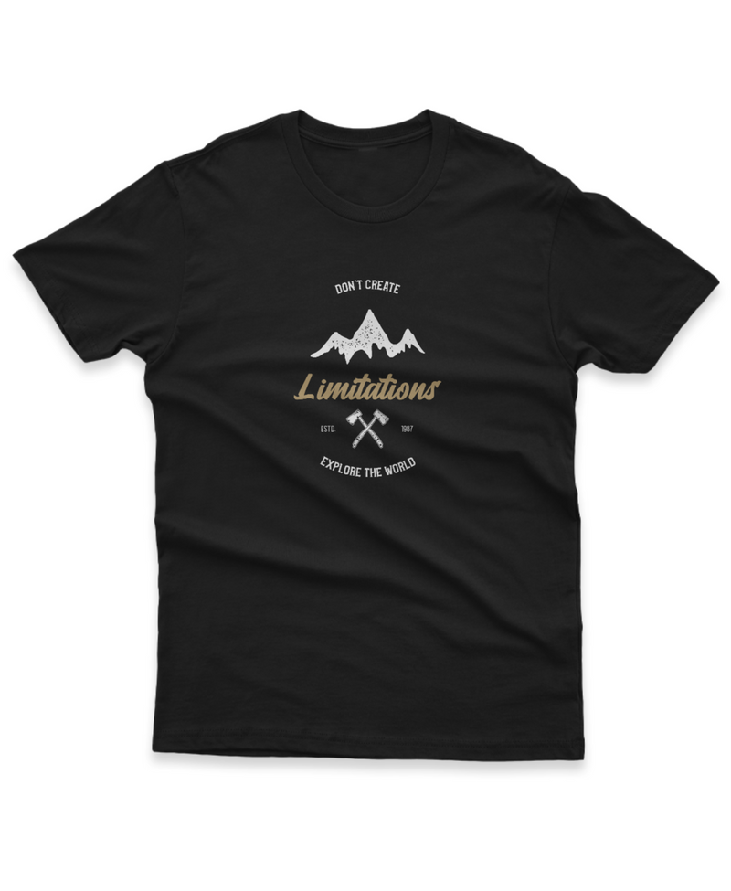 Camiseta Manga Curta Unisex Don't Create Limitations