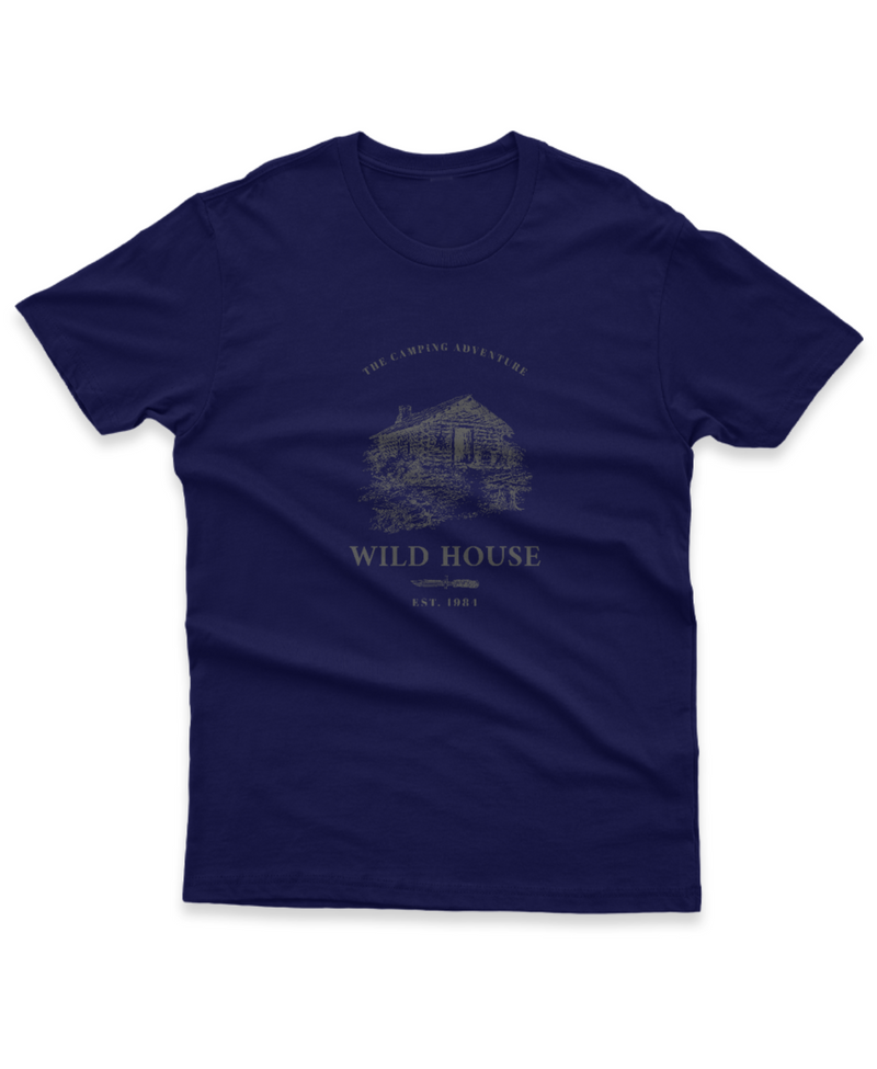 Camiseta Manga Curta Unisex The Camping Adventure Wild House