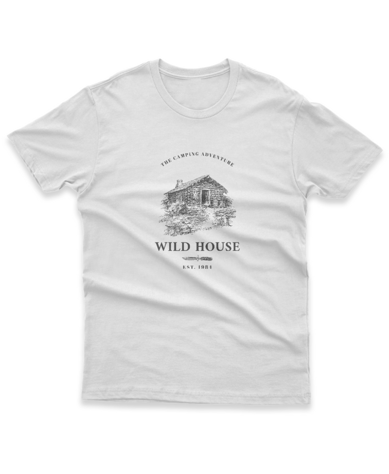 Camiseta Manga Curta Unisex The Camping Adventure Wild House