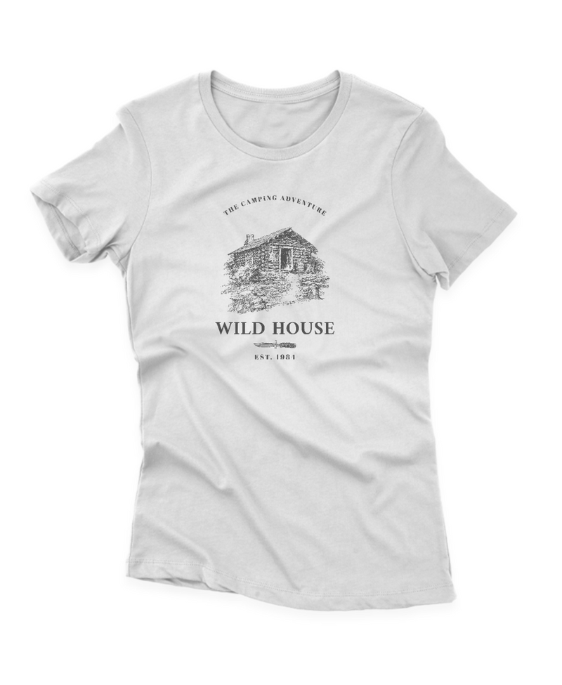 Camiseta Manga Curta Feminina The Camping Adventure Wild House