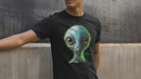 Camiseta Manga Curta Unisex Alien Verde