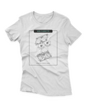 Camiseta Manga Curta Feminina VHS Cassette Tape