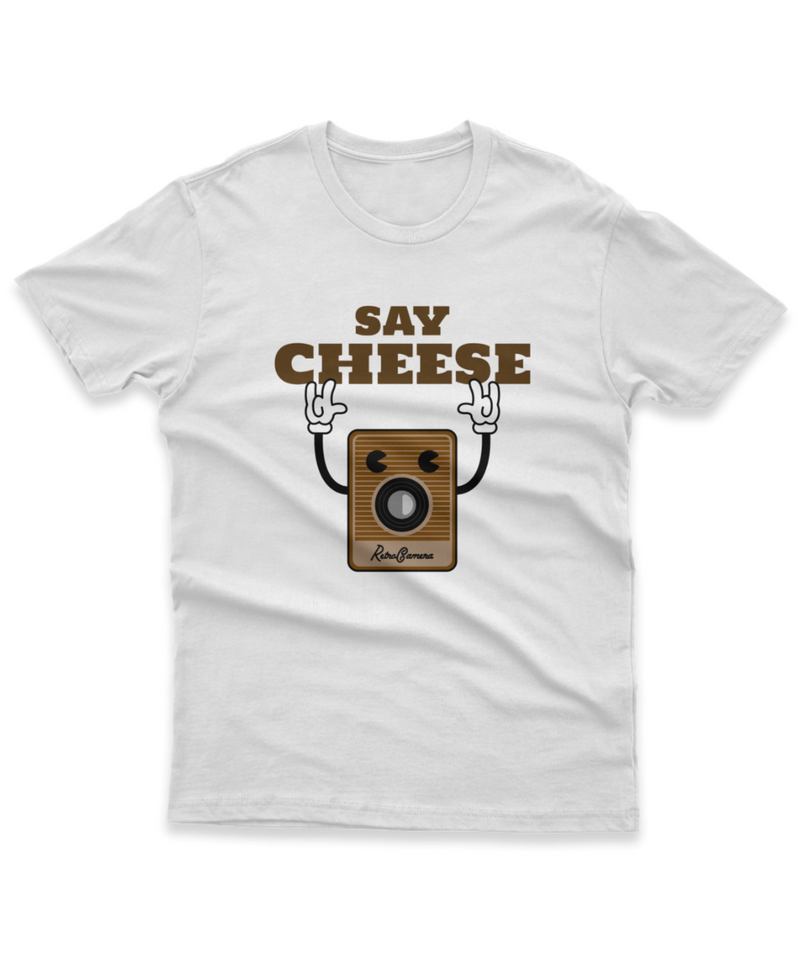 Camiseta Manga Curta Unisex Say Cheese