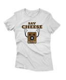 Camiseta Manga Curta Feminina Say Cheese