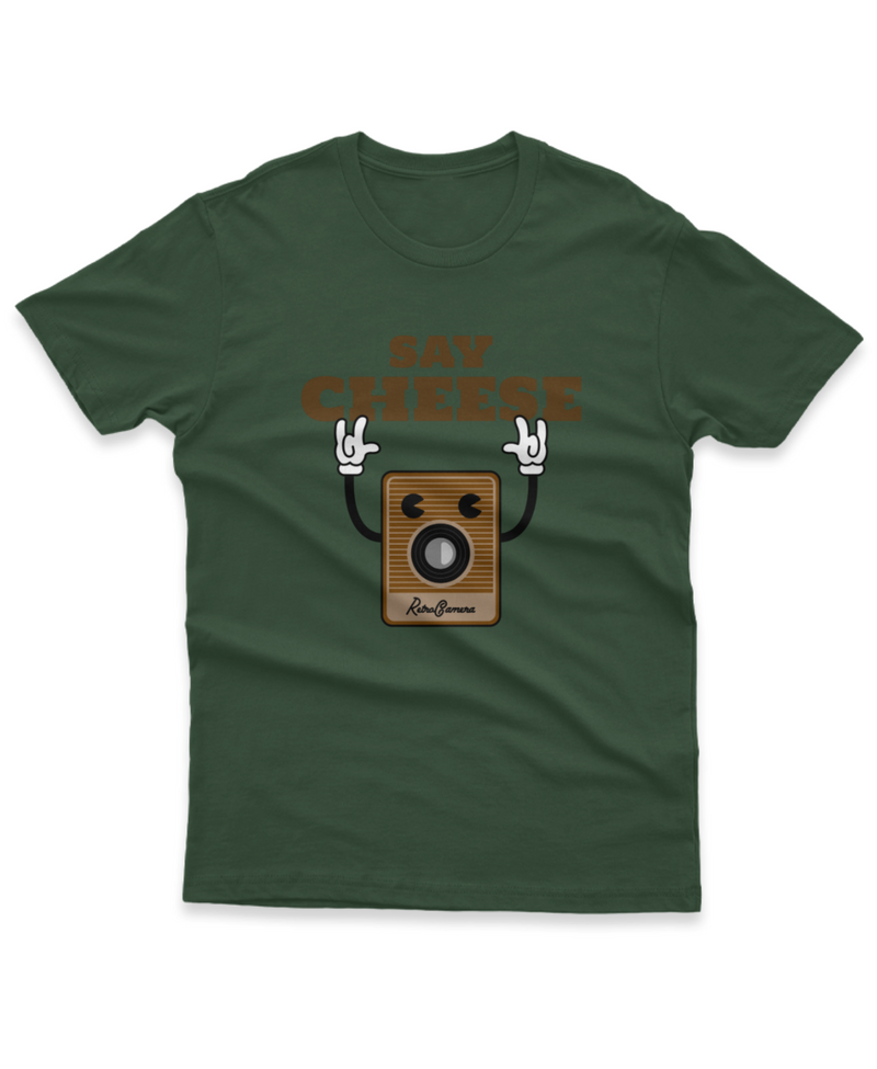 Camiseta Manga Curta Unisex Say Cheese