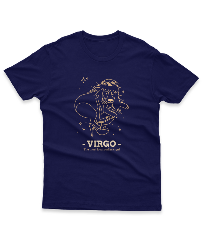 Camiseta Manga Curta Unisex Signos Virgo The Most Loyal