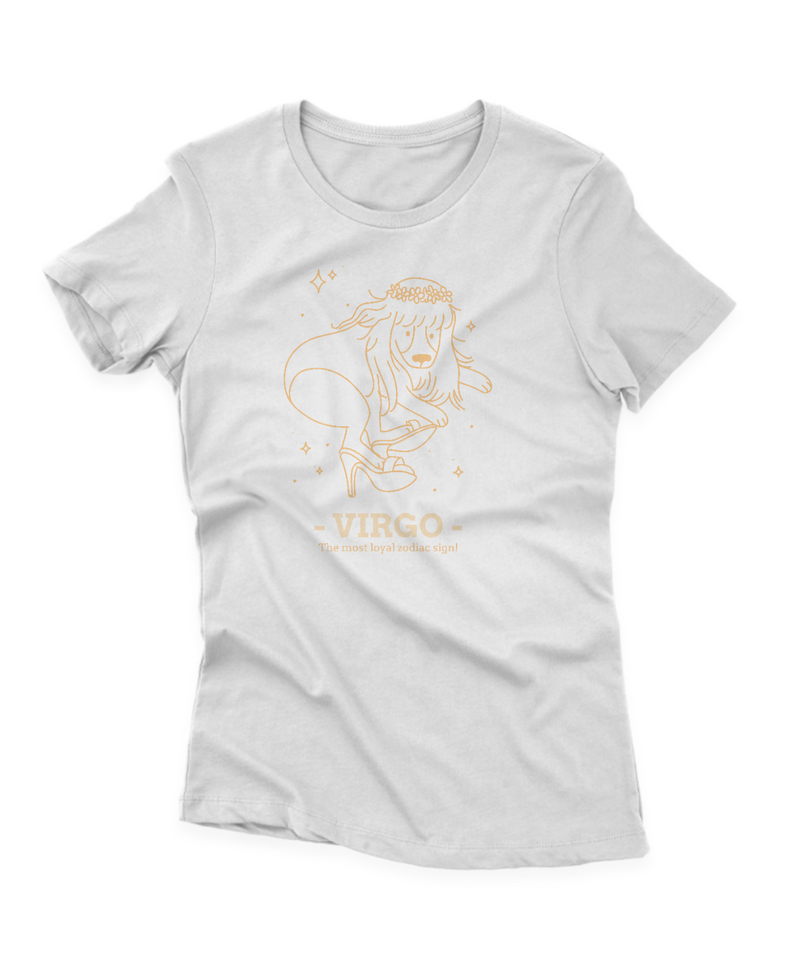 Camiseta Manga Curta Feminina Signos Virgo The Most Loyal
