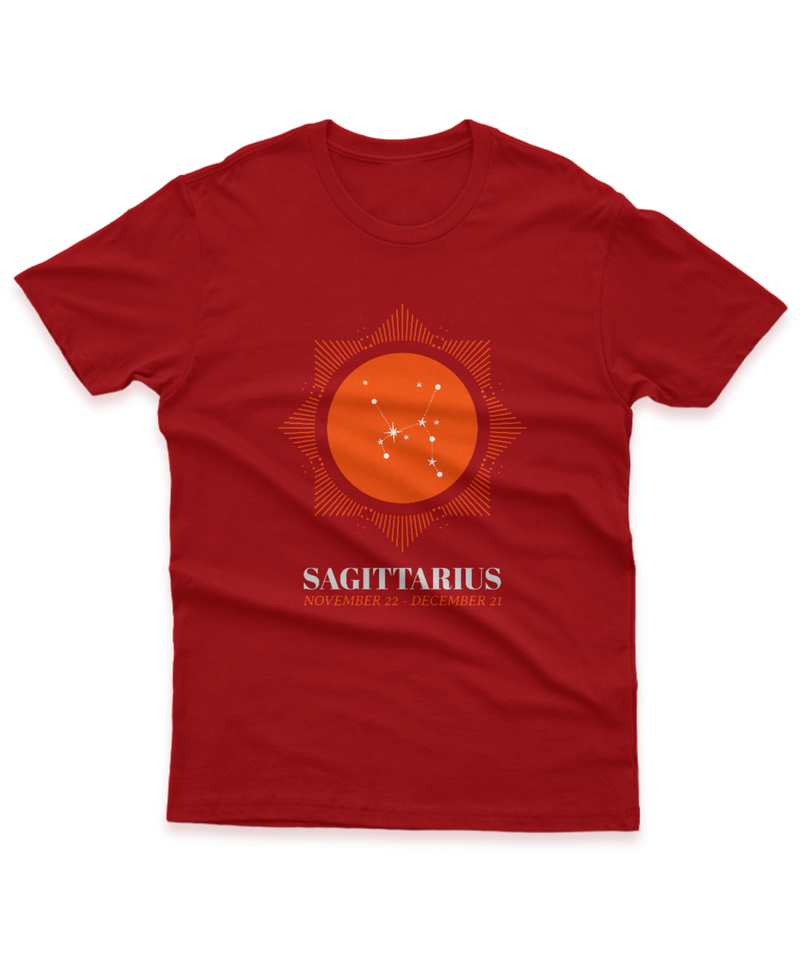 Camiseta Manga Curta Unisex Signos Sagittarius Nov22 Dec21