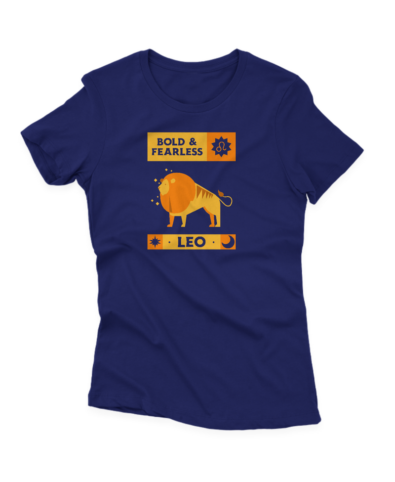 Camiseta Manga Curta Feminina Signos Leo Bold & Fearless