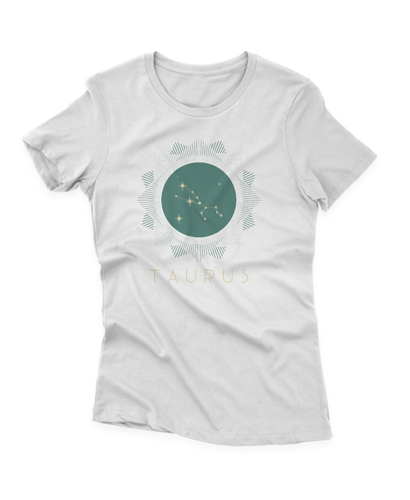 Camiseta Manga Curta Feminina Signos Taurus