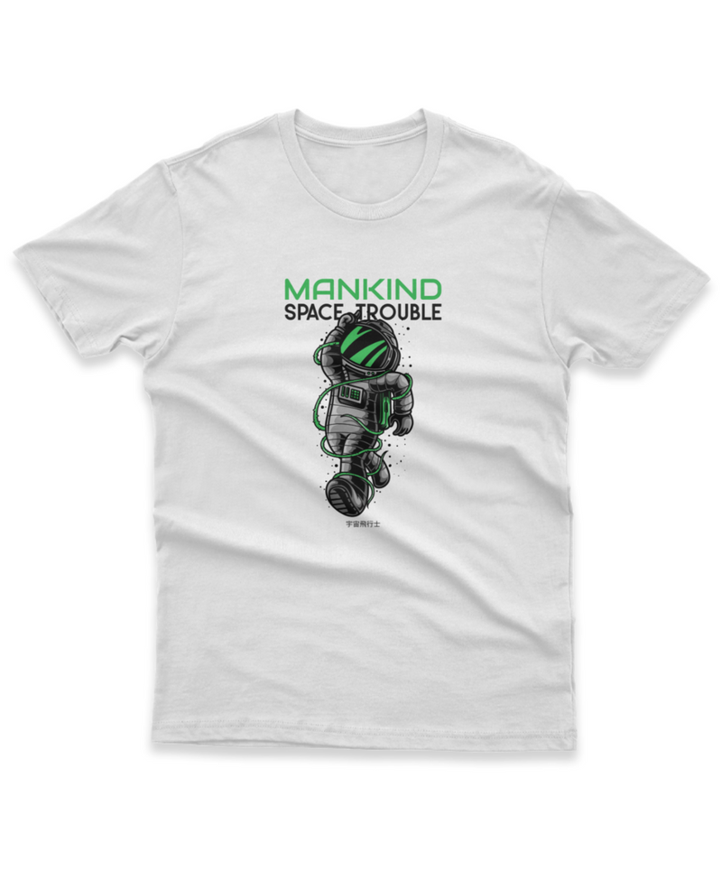 Camiseta Manga Curta Unisex Mankind Space Trouble