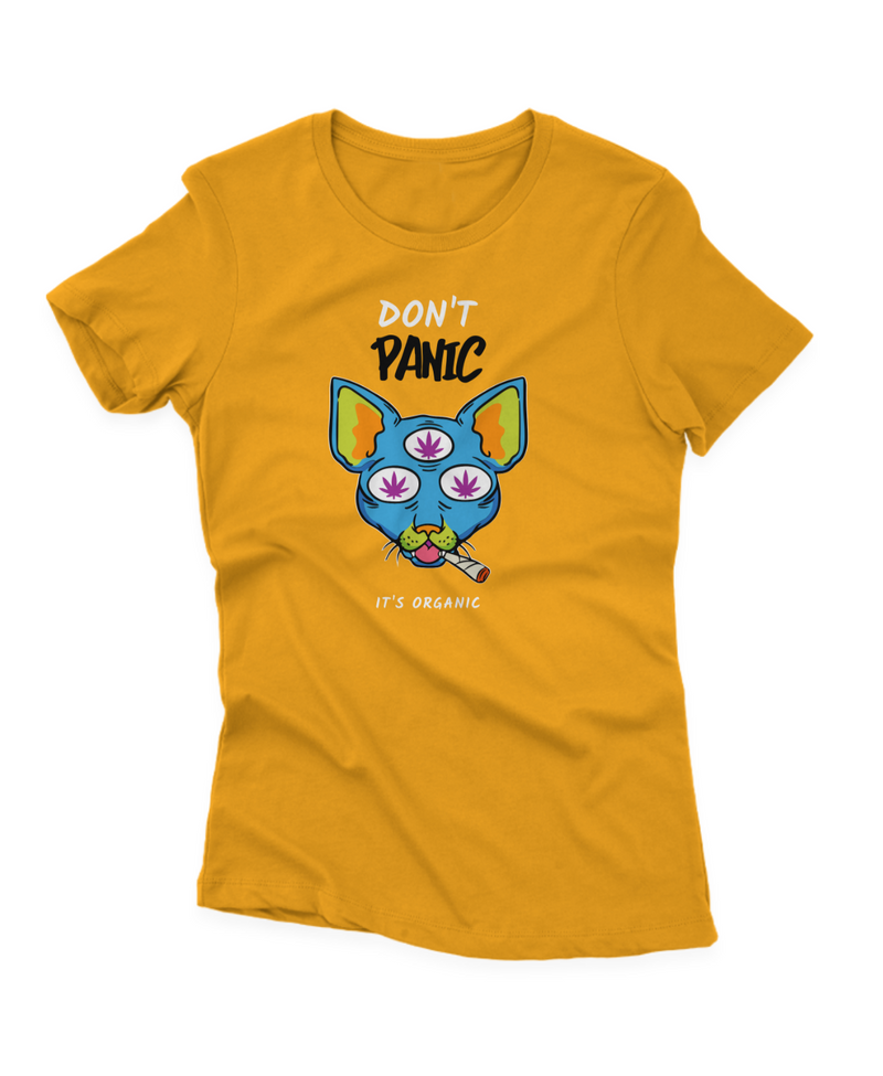 Camiseta Manga Curta Feminina Don't Panic It's Organic