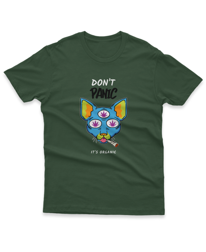 Camiseta Manga Curta Unisex Don't Panic It's Organic