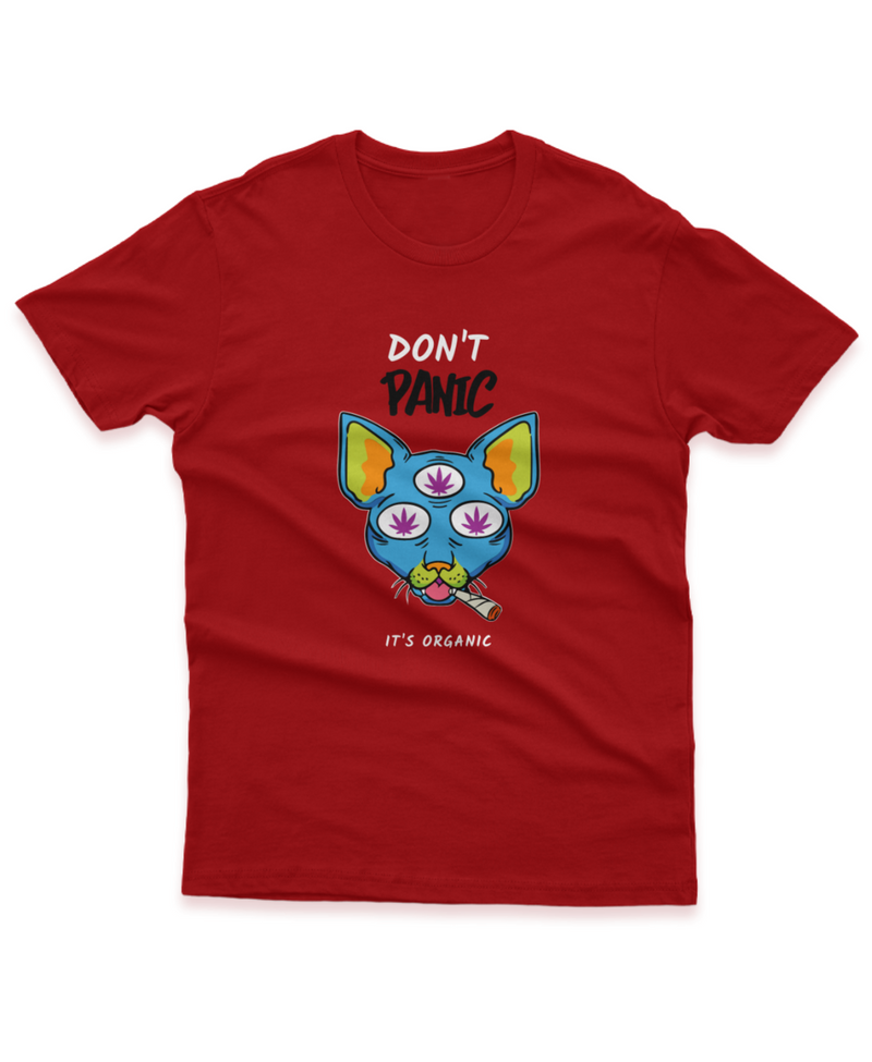 Camiseta Manga Curta Unisex Don't Panic It's Organic