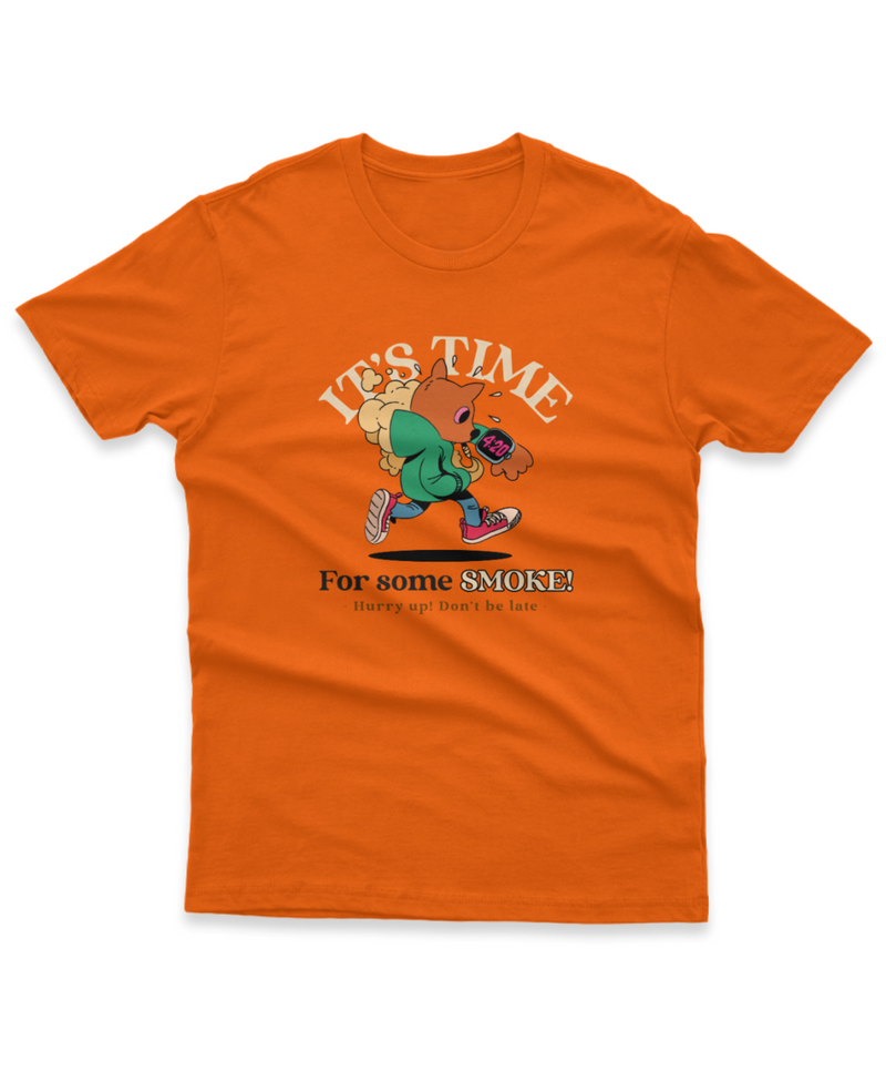 Camiseta Manga Curta Unisex It's Time for Some Smoke