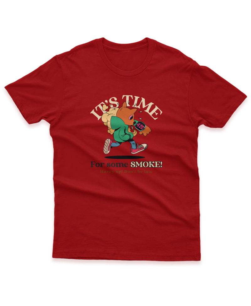 Camiseta Manga Curta Unisex It's Time for Some Smoke