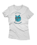 Camiseta Manga Curta Feminina Life's Ruff Take a Puff