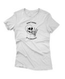 Camiseta Manga Curta Feminina Don't Panic It's Organic Skull