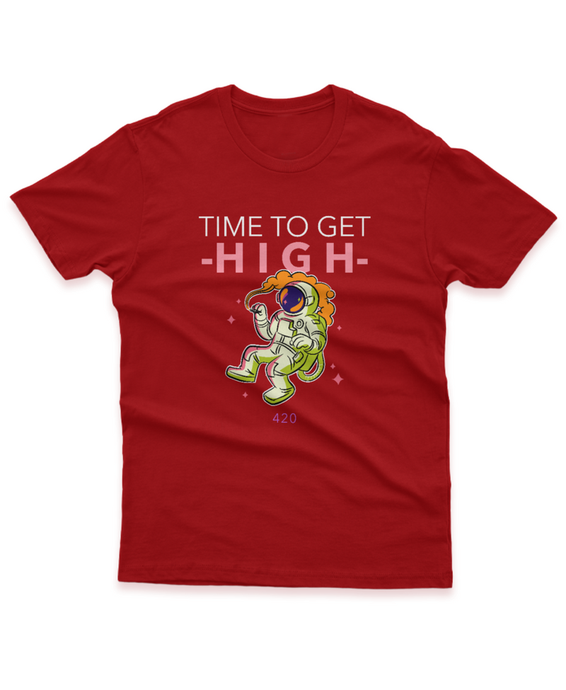 Camiseta Manga Curta Unisex Time To Get High
