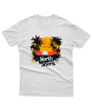 Camiseta Manga Curta Unisex Praia Por do Sol North Shore