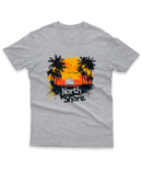 Camiseta Manga Curta Unisex Praia Por do Sol North Shore