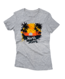 Camiseta Manga Curta Feminina Praia Por do Sol North Shore
